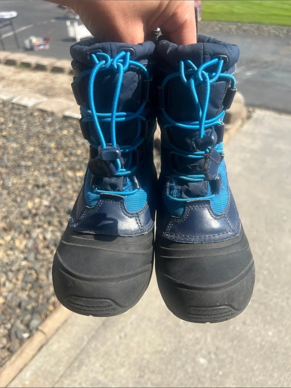 The North Face Kids Navy and Blue Insulated Snow Boots